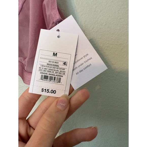 Auden | Sheer Mesh Unlined Wirefree Bralette in Purple/Mauve - Picture 5 of 11